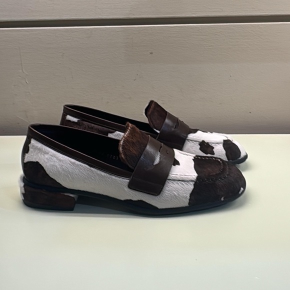 Pons Quintana Shoes - Pons Quintana cowhide leather White and Brown Loafers pony hair